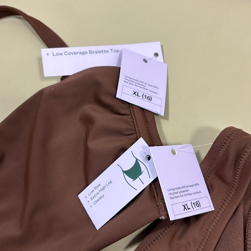 NWT Wild fable Brown Bikini Set - Picture 4 of 9